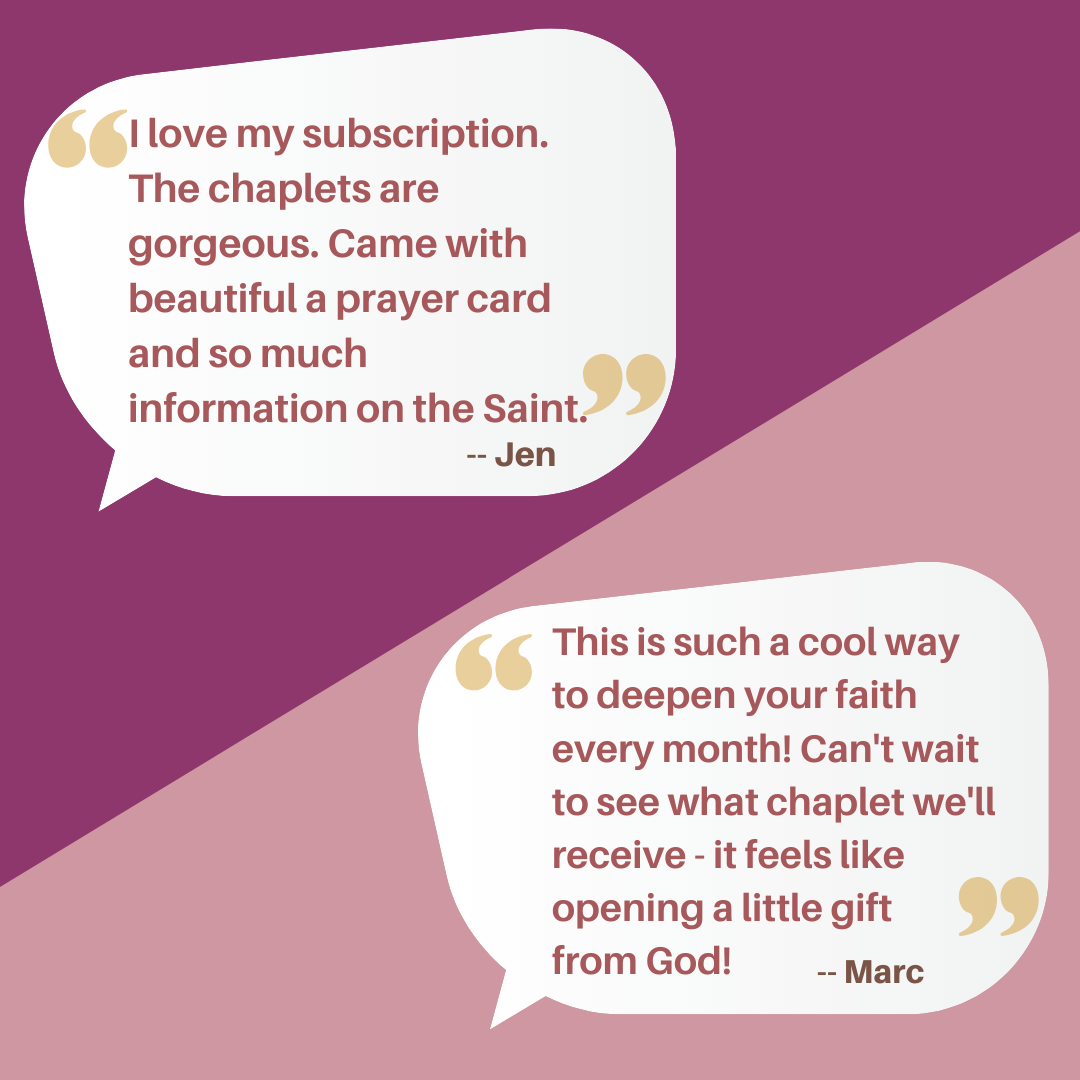 The Deluxe Chaplet Box - MONTH TO MONTH