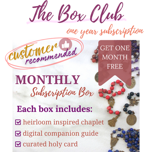 The Deluxe Chaplet Box - 12 MONTH MEMBERSHIP